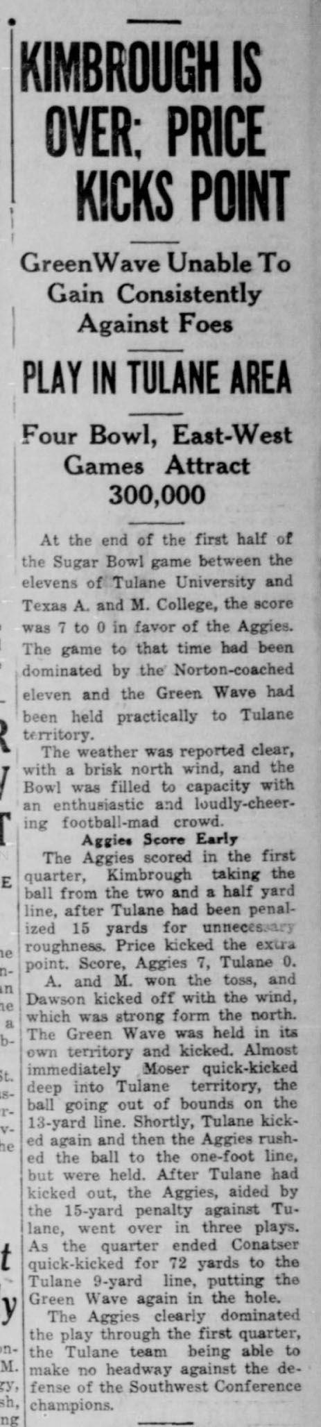 The Eagle Archives: January 1, 1940